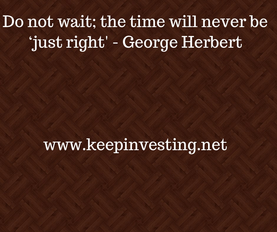 Don’t delay, start investing today!